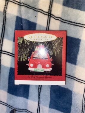 Vintage 1995 Hallmark Keepsake Our First Christmas Together Car Photo Holder